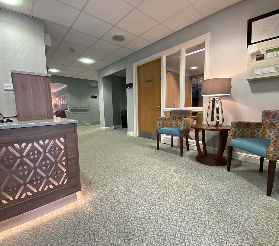 Reception Area at The Fleet Care Home