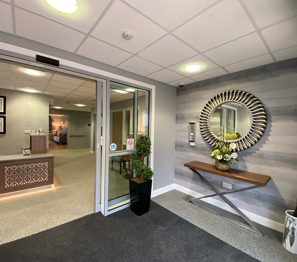 Reception Area at The Fleet Care Home