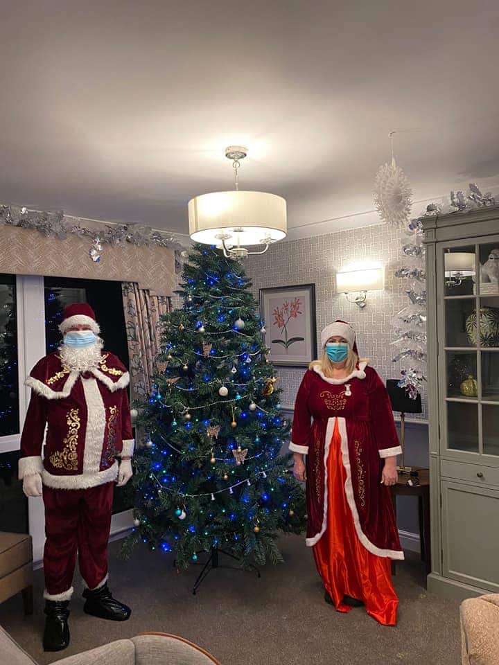 Mr and Mrs Claus at The Fleet Care Home