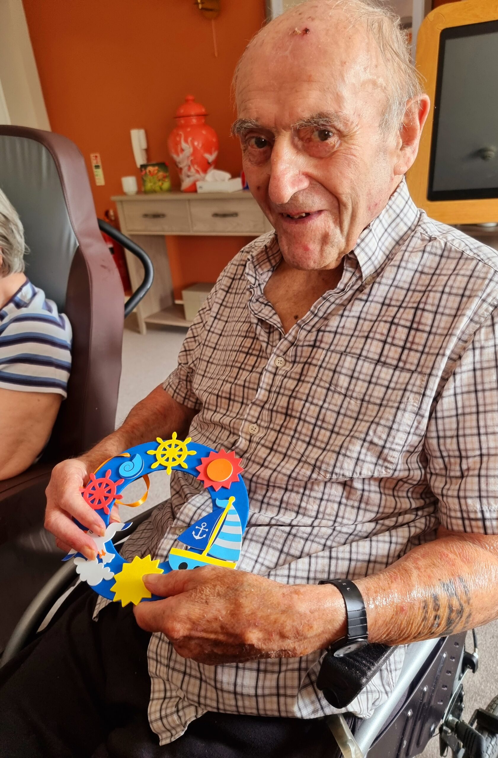 Care Home Residents Making Boats For The Royal Regatta