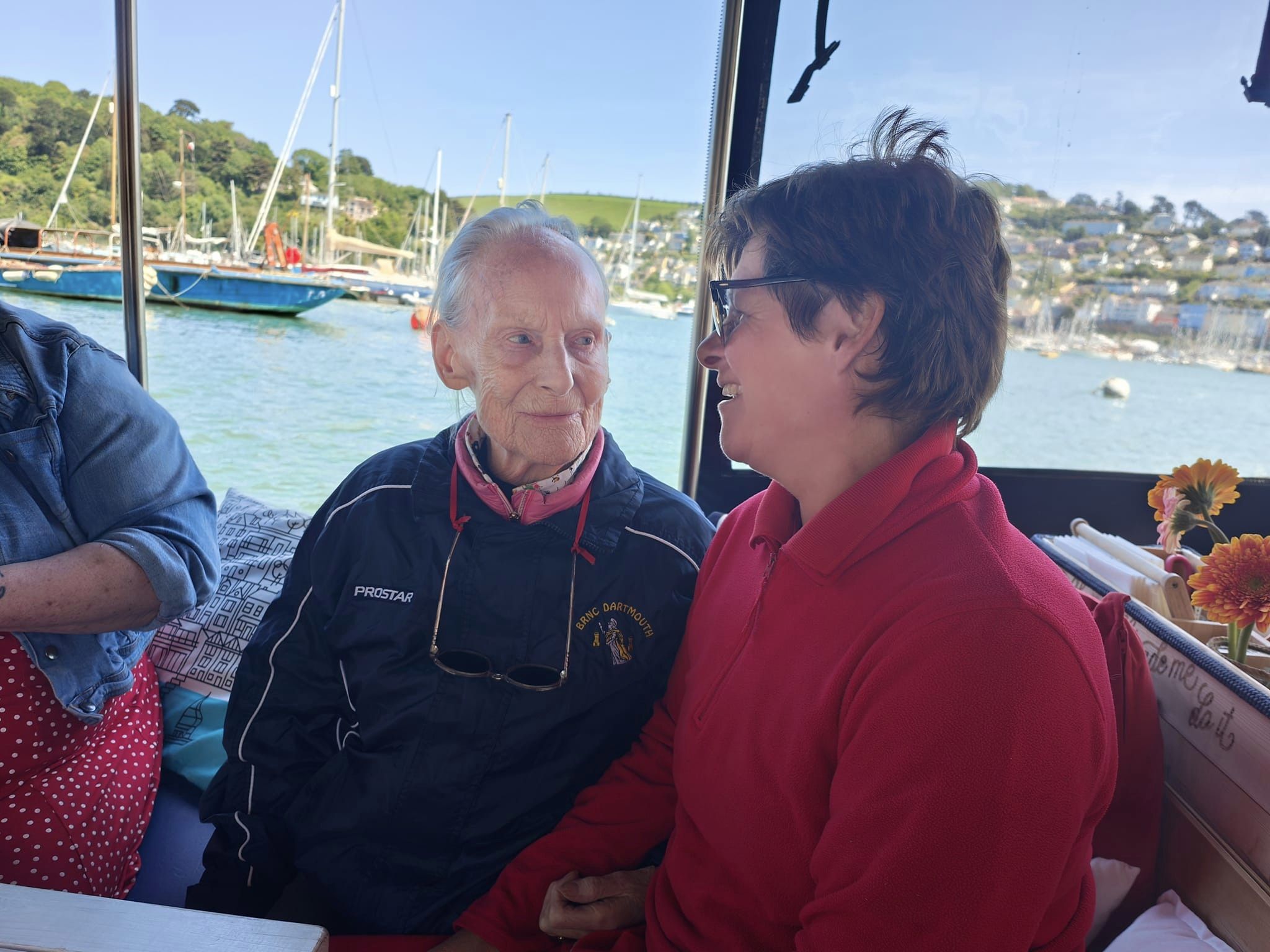Care Home residents visit Dartmouth's harbour