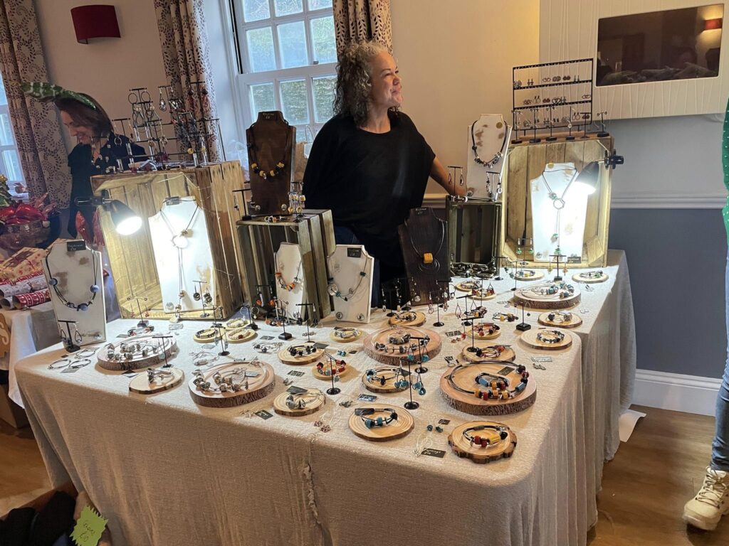 jewellery on sale at the christmas fayre