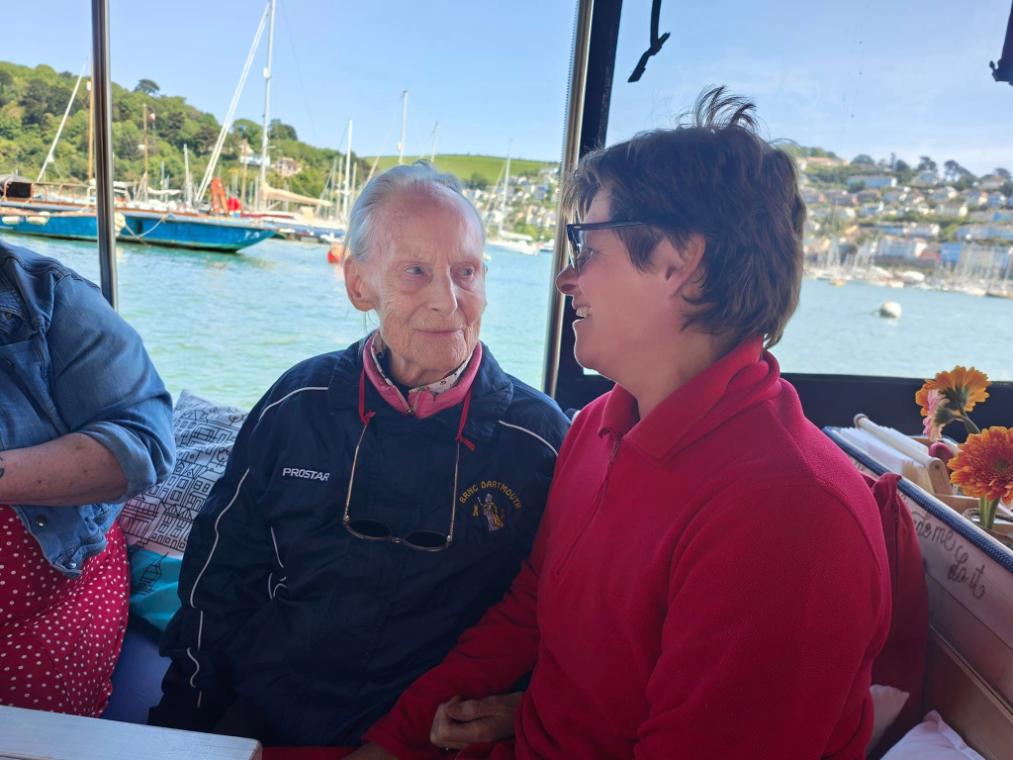 Care Home residents visit Dartmouth's harbour