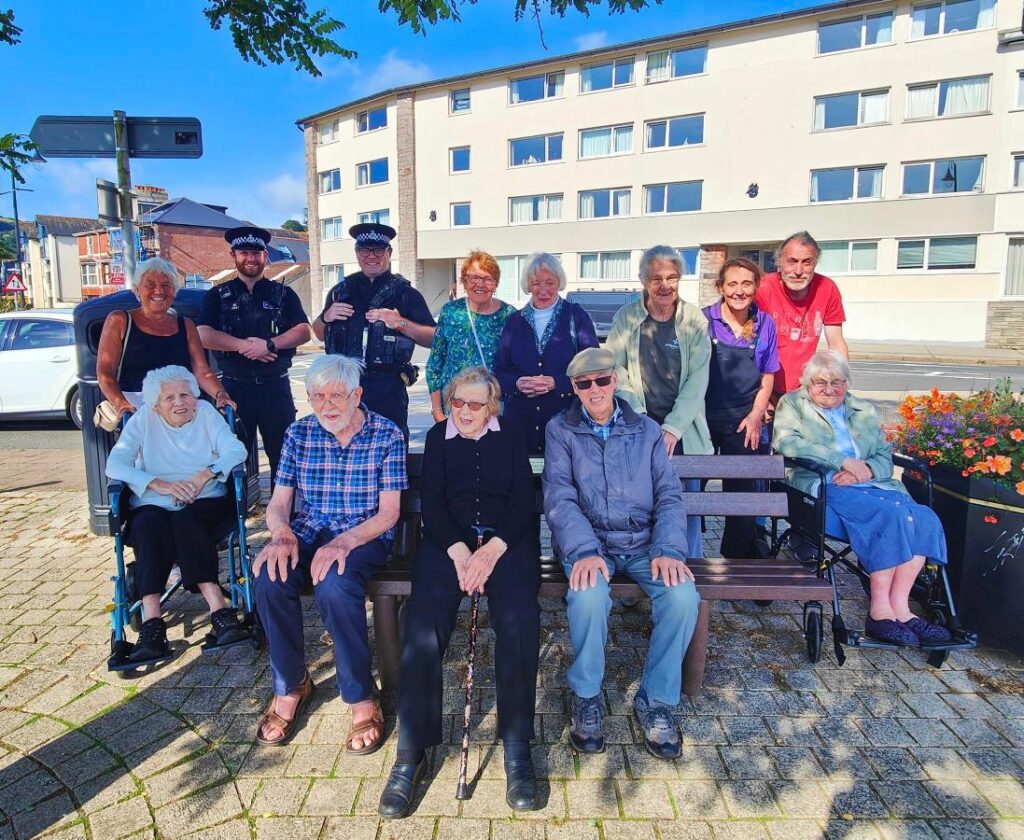 group photo of our residents outside at dartmouth ragatta