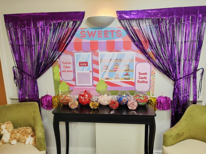 sweet shop destination board