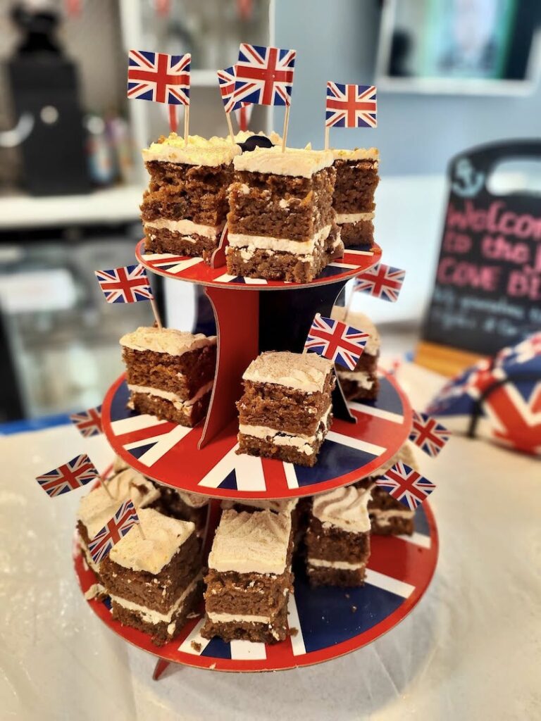 cakes made by our kitchen team for afternoon tea
