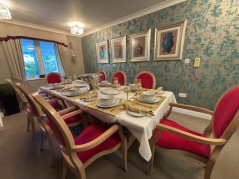Private dining area at The Fleet Care Home